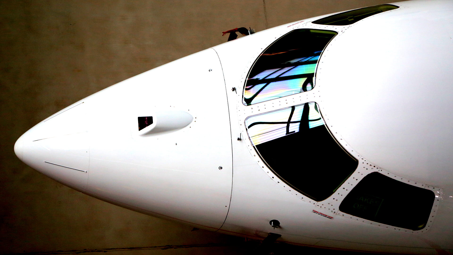 Biz jet nose shot