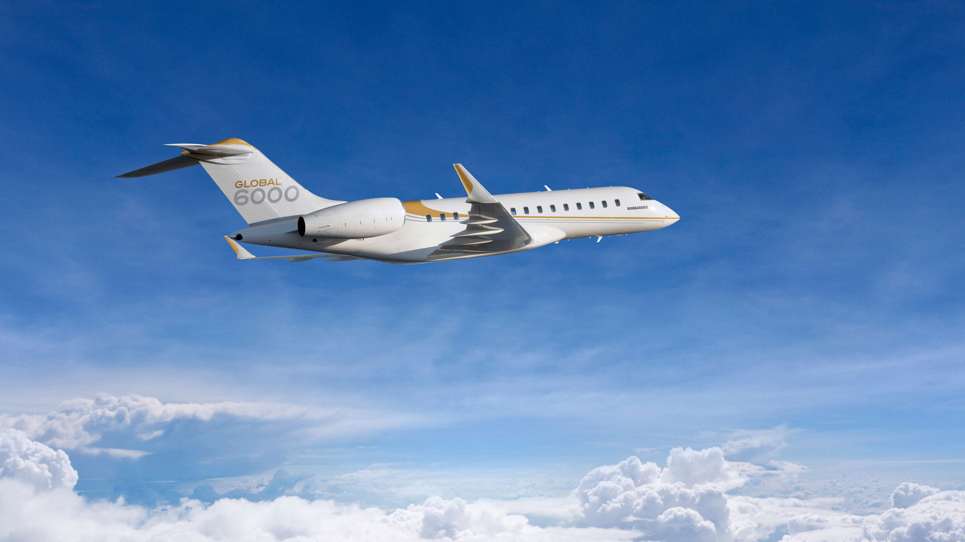 Bombardier Global 6000 in flight