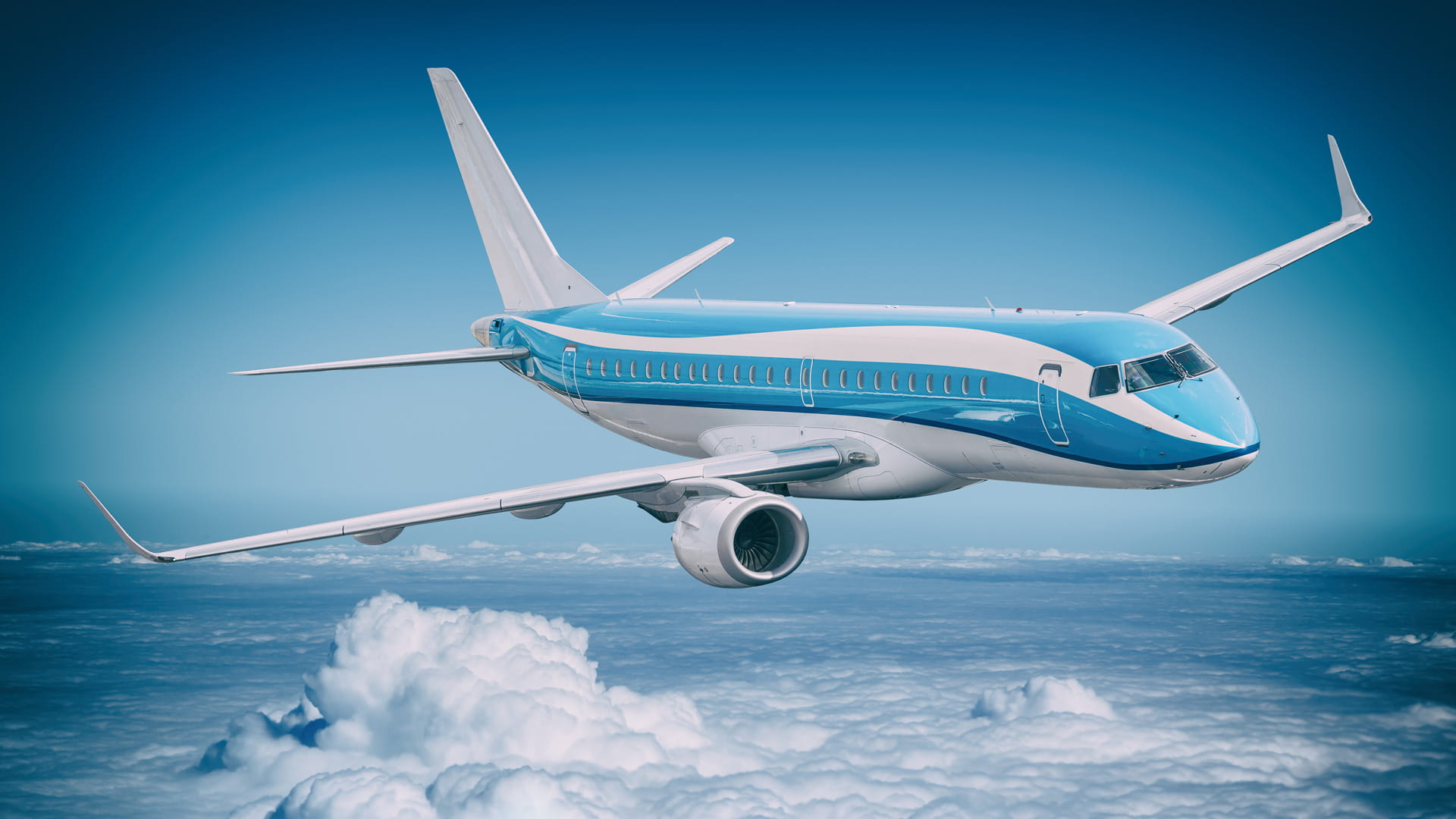 E-190 in flight
