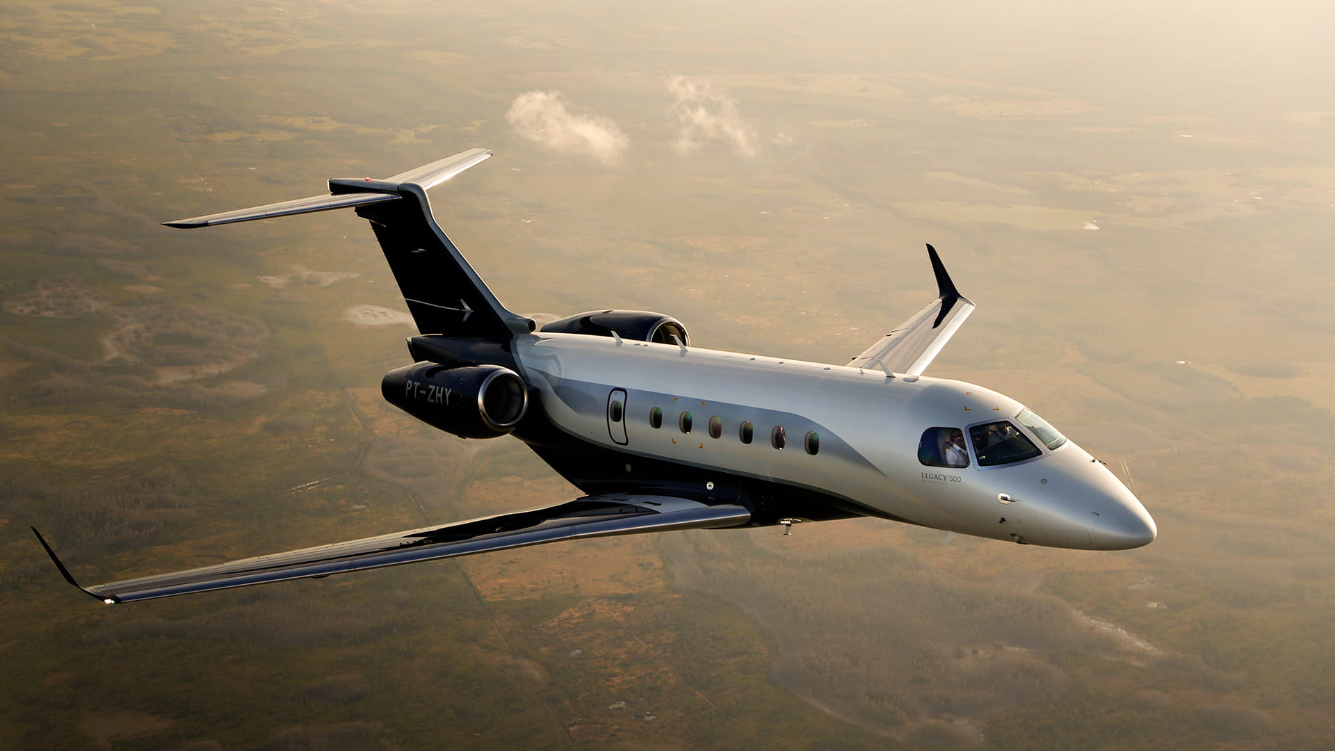 Embraer plane in flight