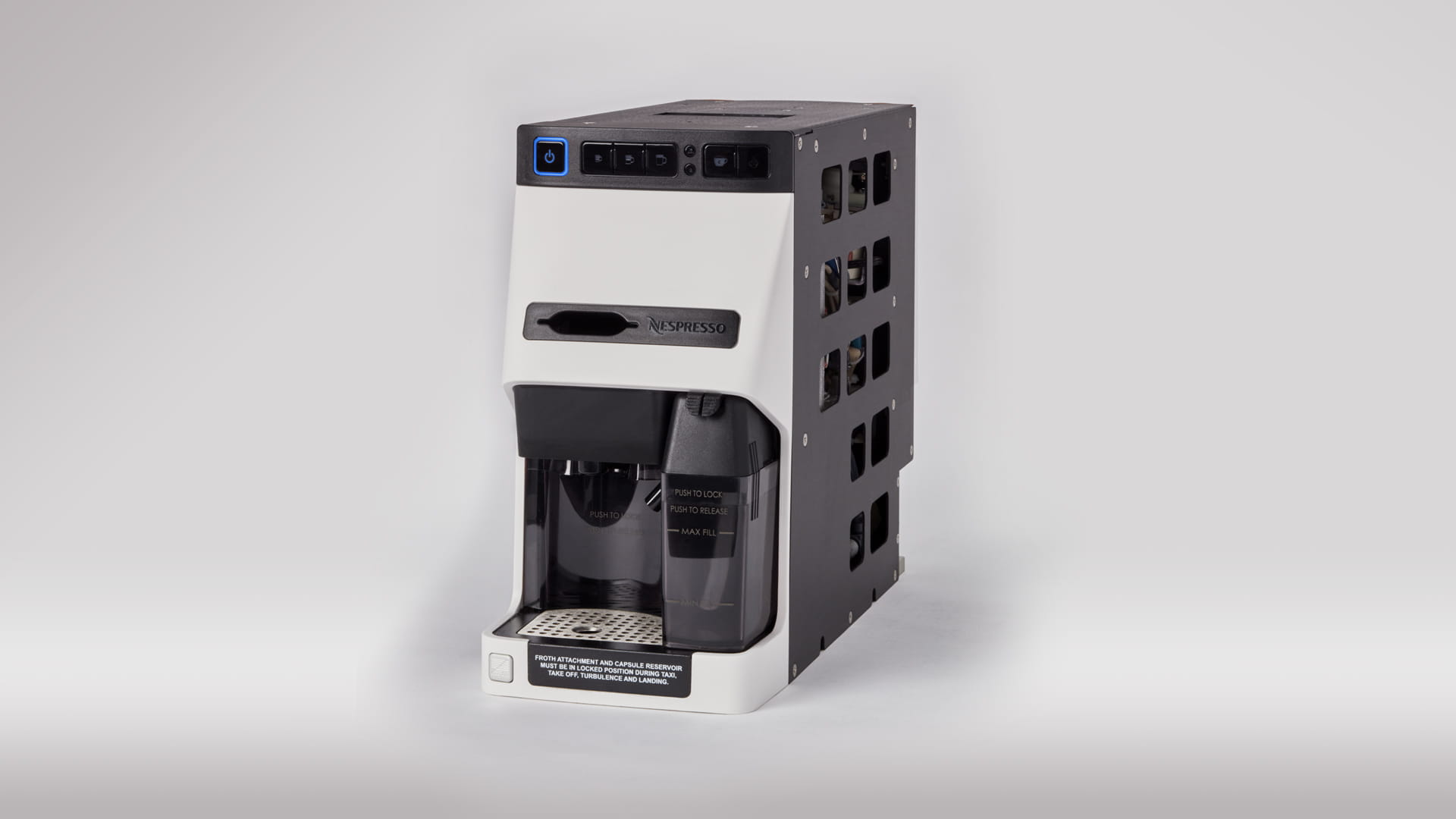 Commercial aircraft Nespresso machine