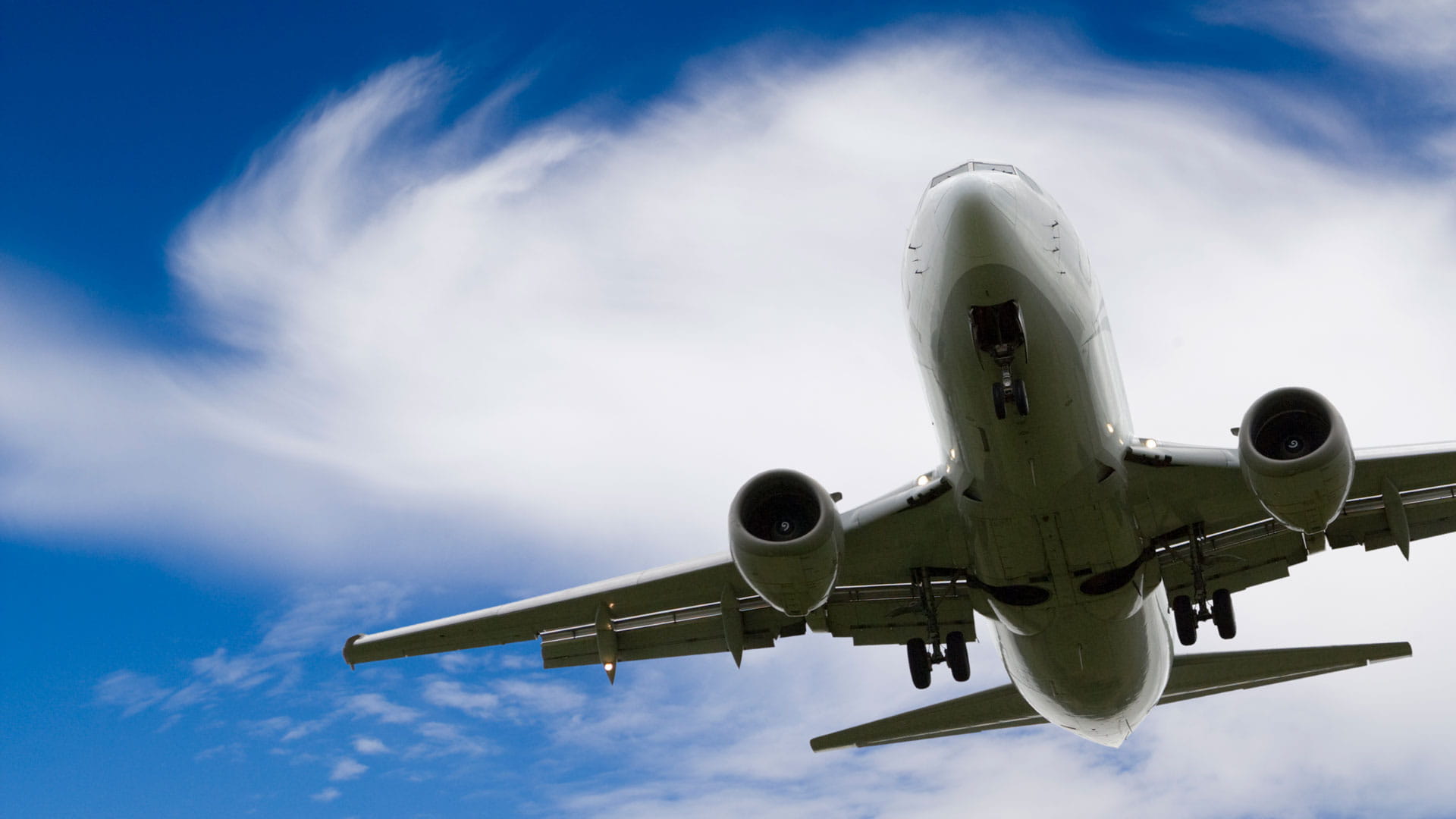 Airplane in flight