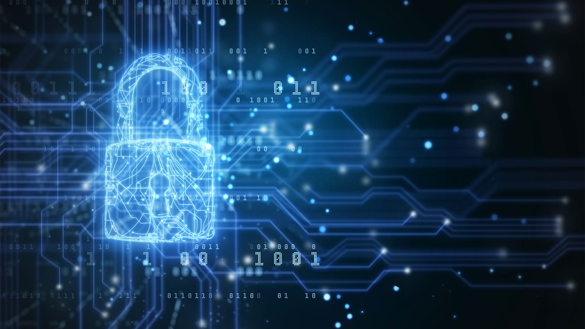 Circuitry shaped security padlock with digital circuit.
