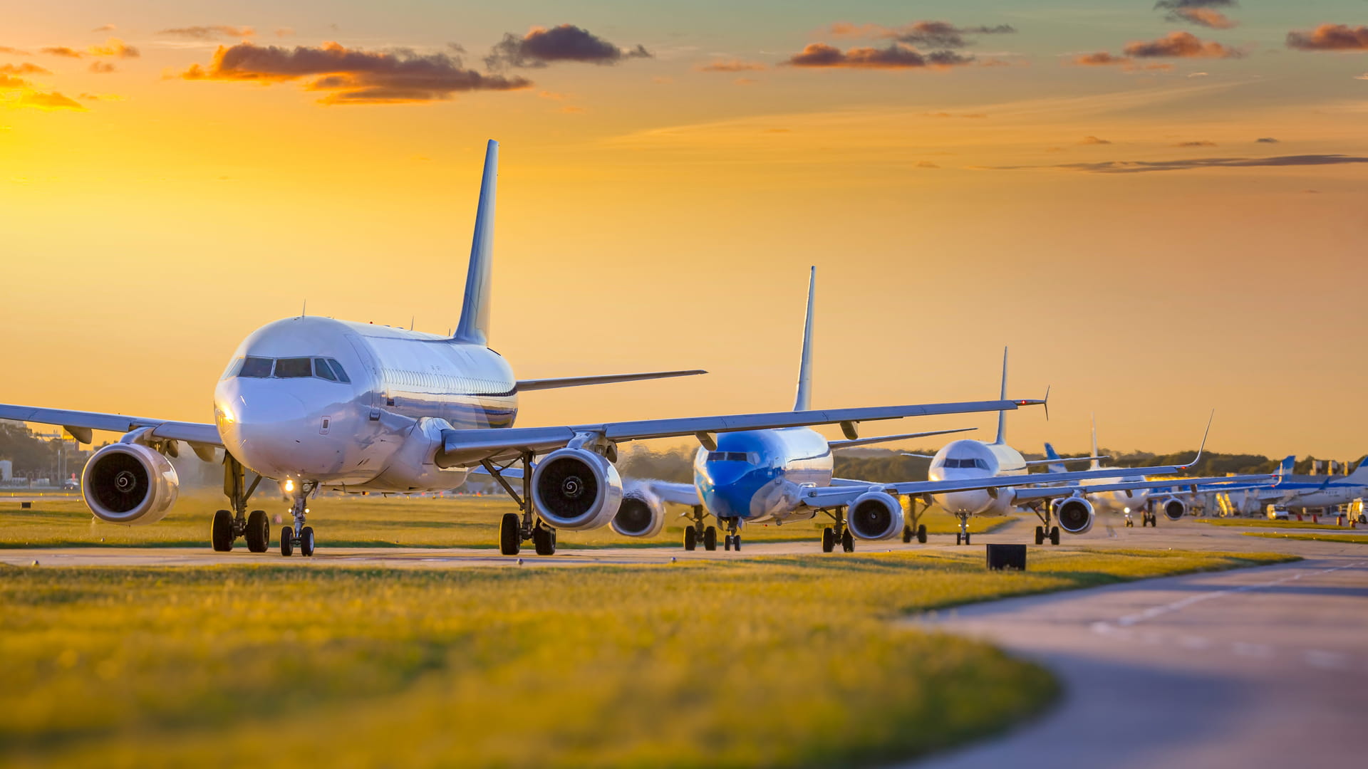 Multiple aircraft on a runway