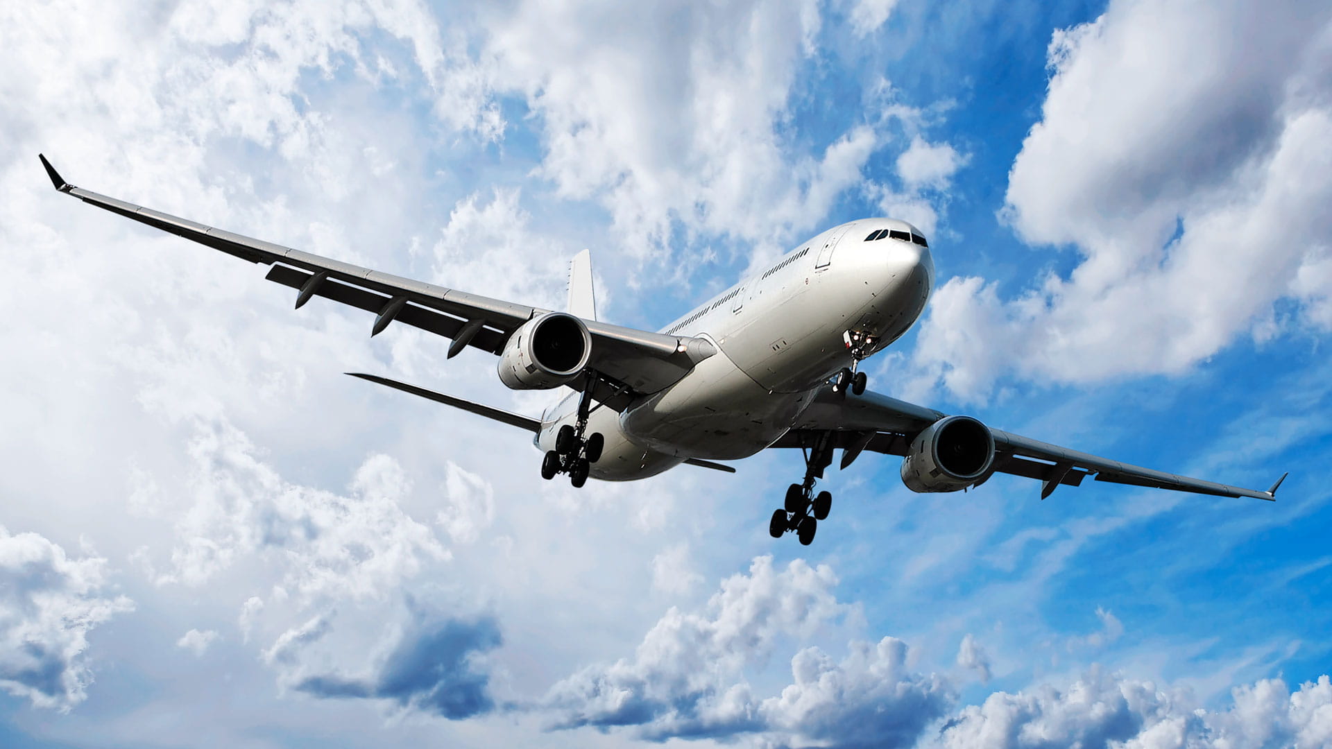 Plane in flight
