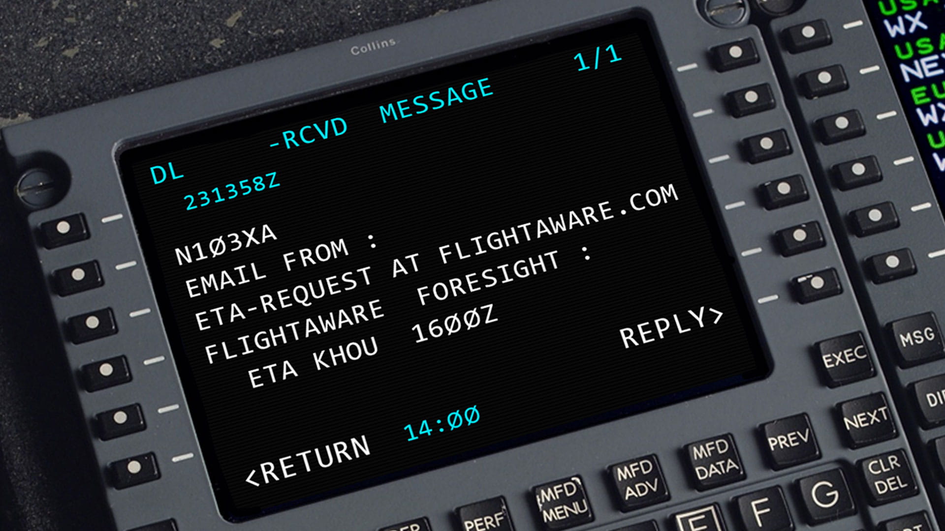 Integrated communication display