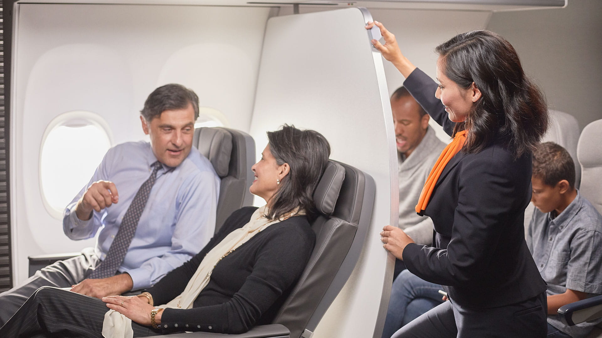 Passengers onboard of plane