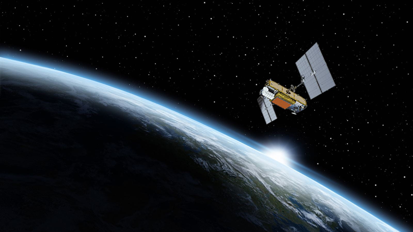 Satellite above Earth