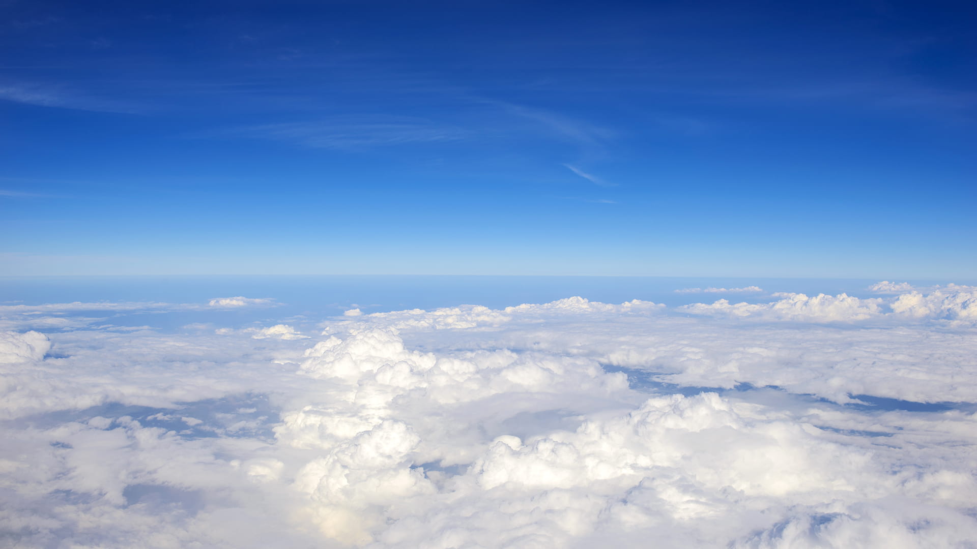 Above the clouds view