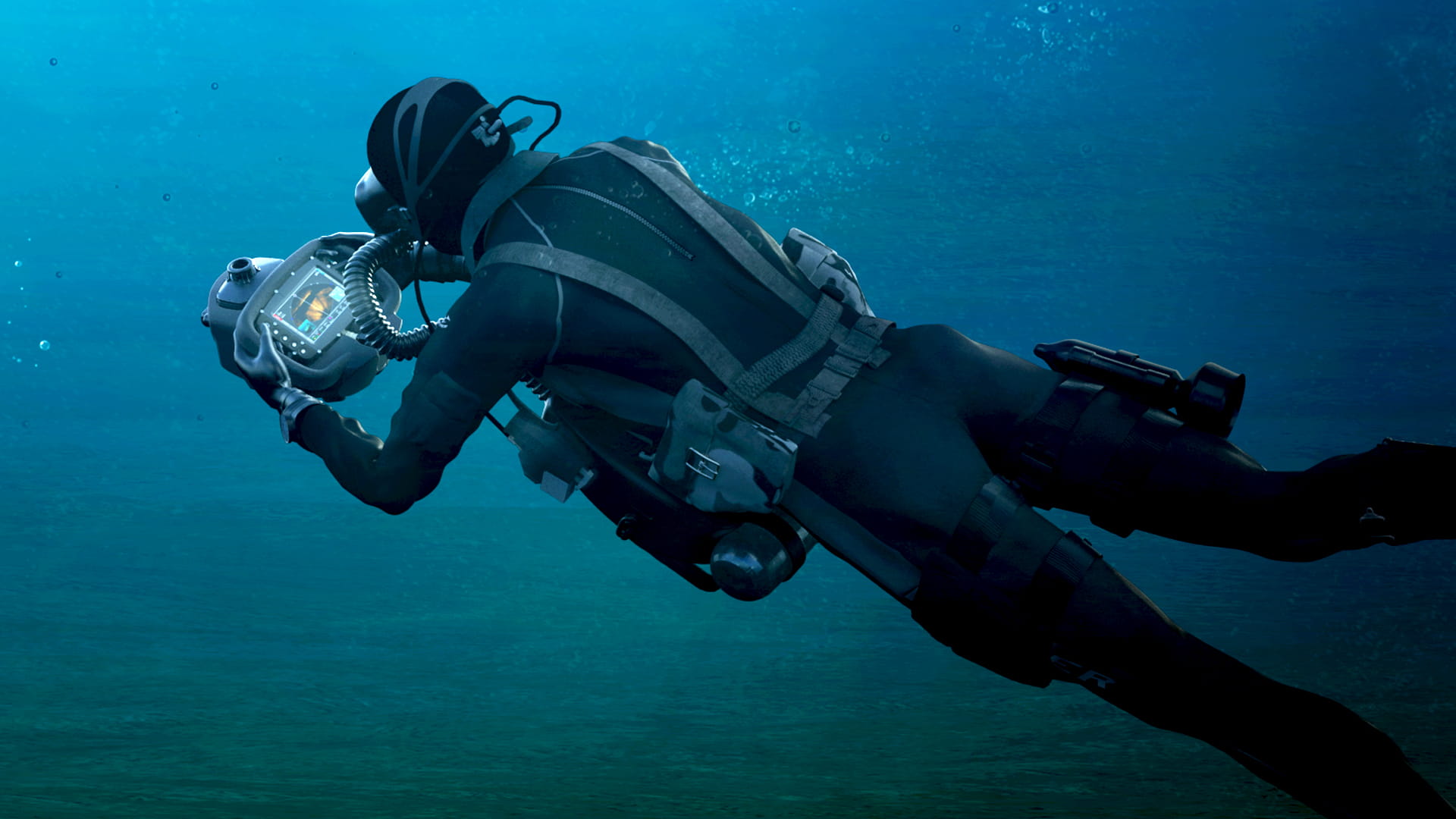 Scuba diver underwater