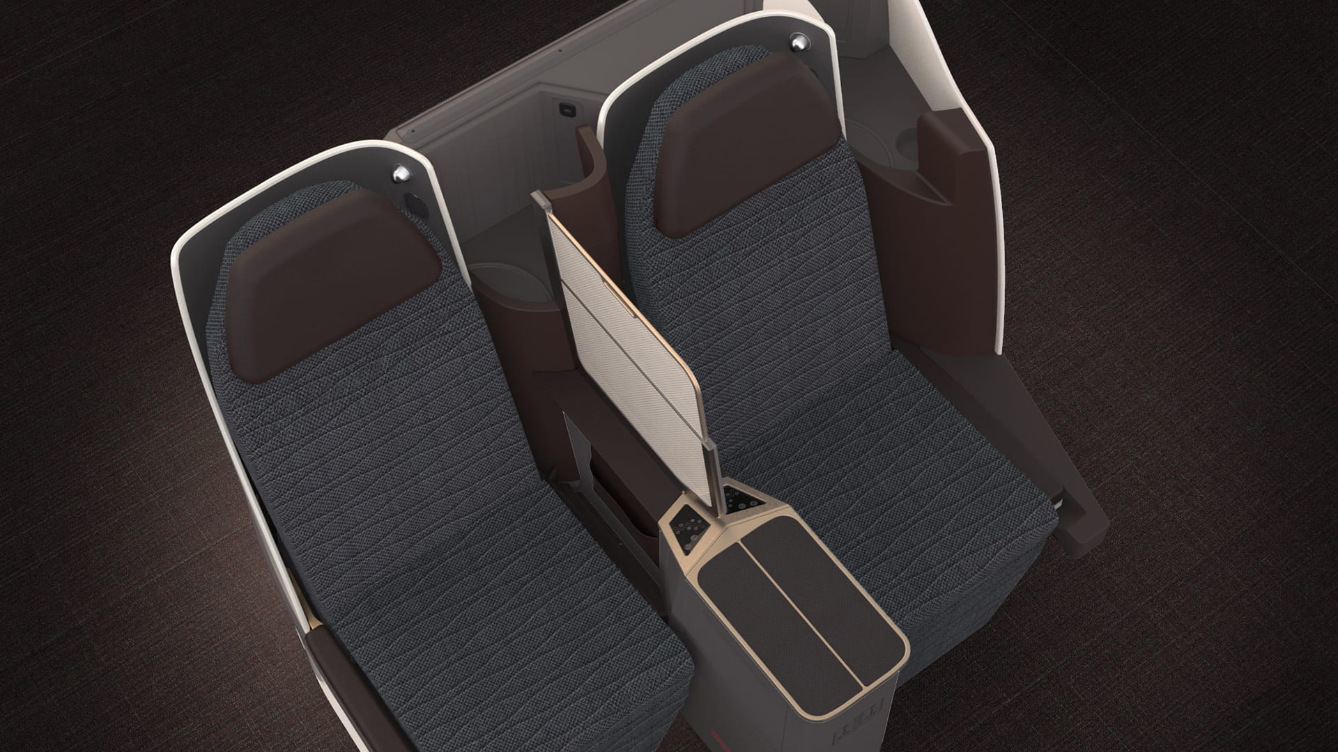 Parallel Diamond seating top view