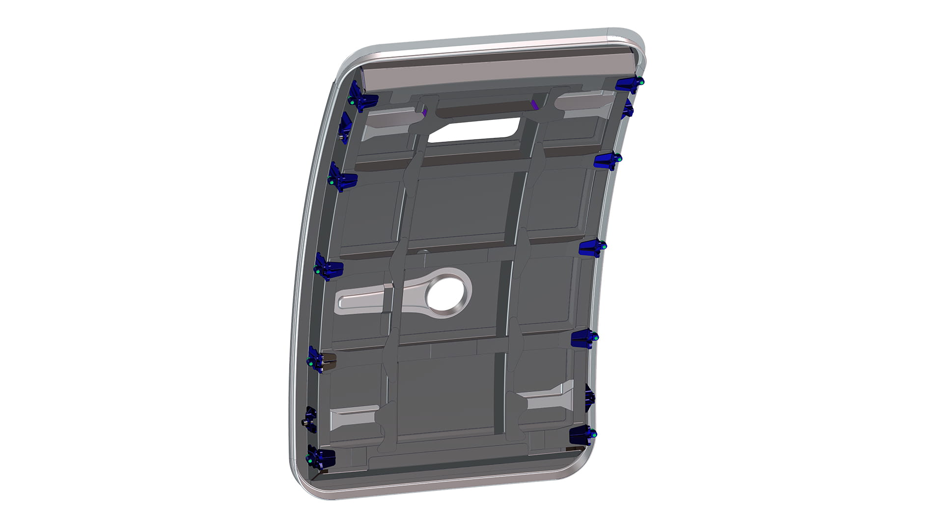 a rendering of an airplane door