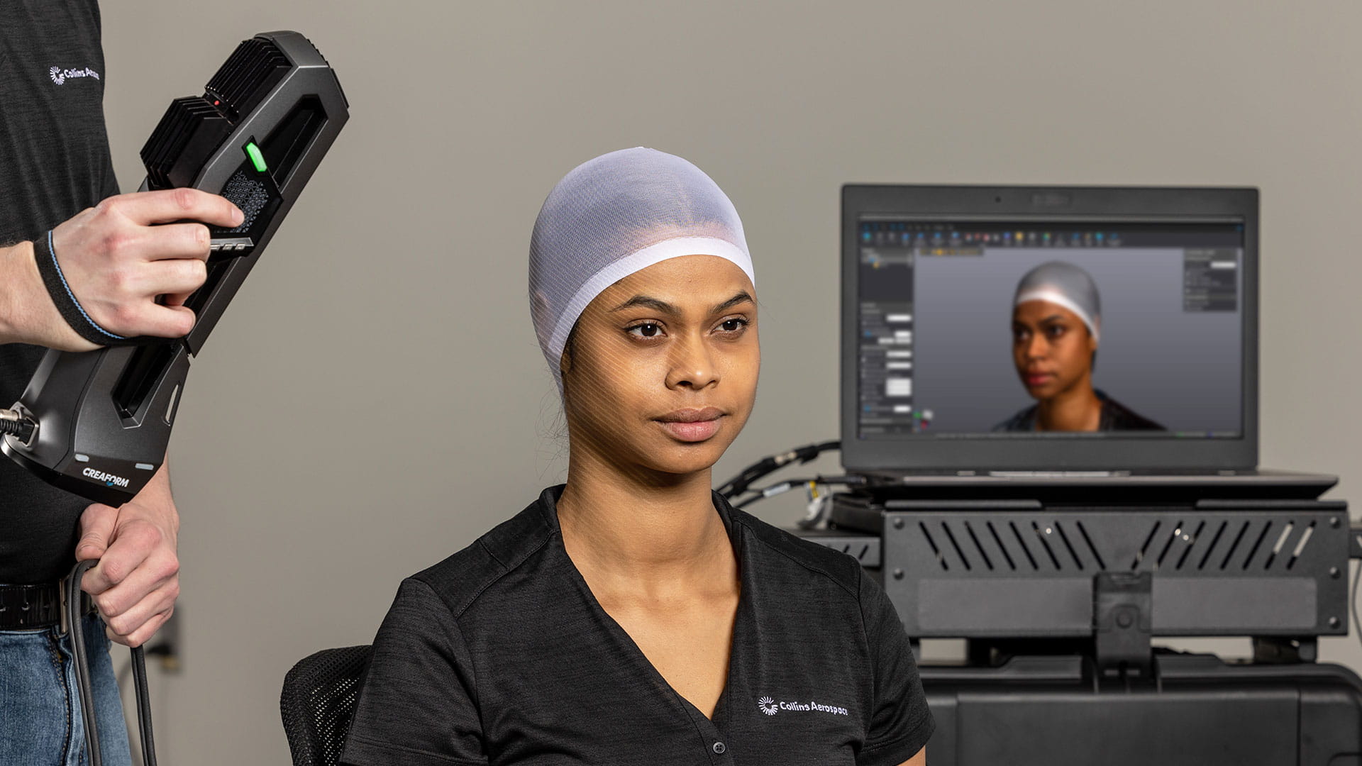 Technician using the Mobile Scanning Service (MSS™) scanner