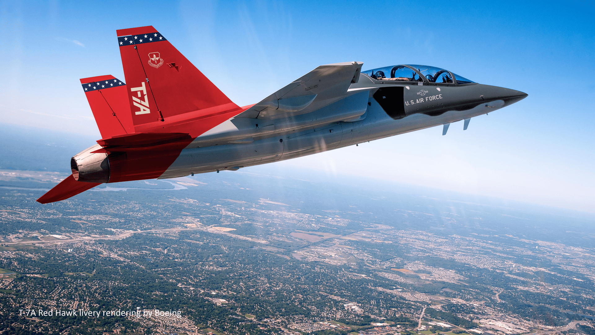 T-7A aircraft in flight