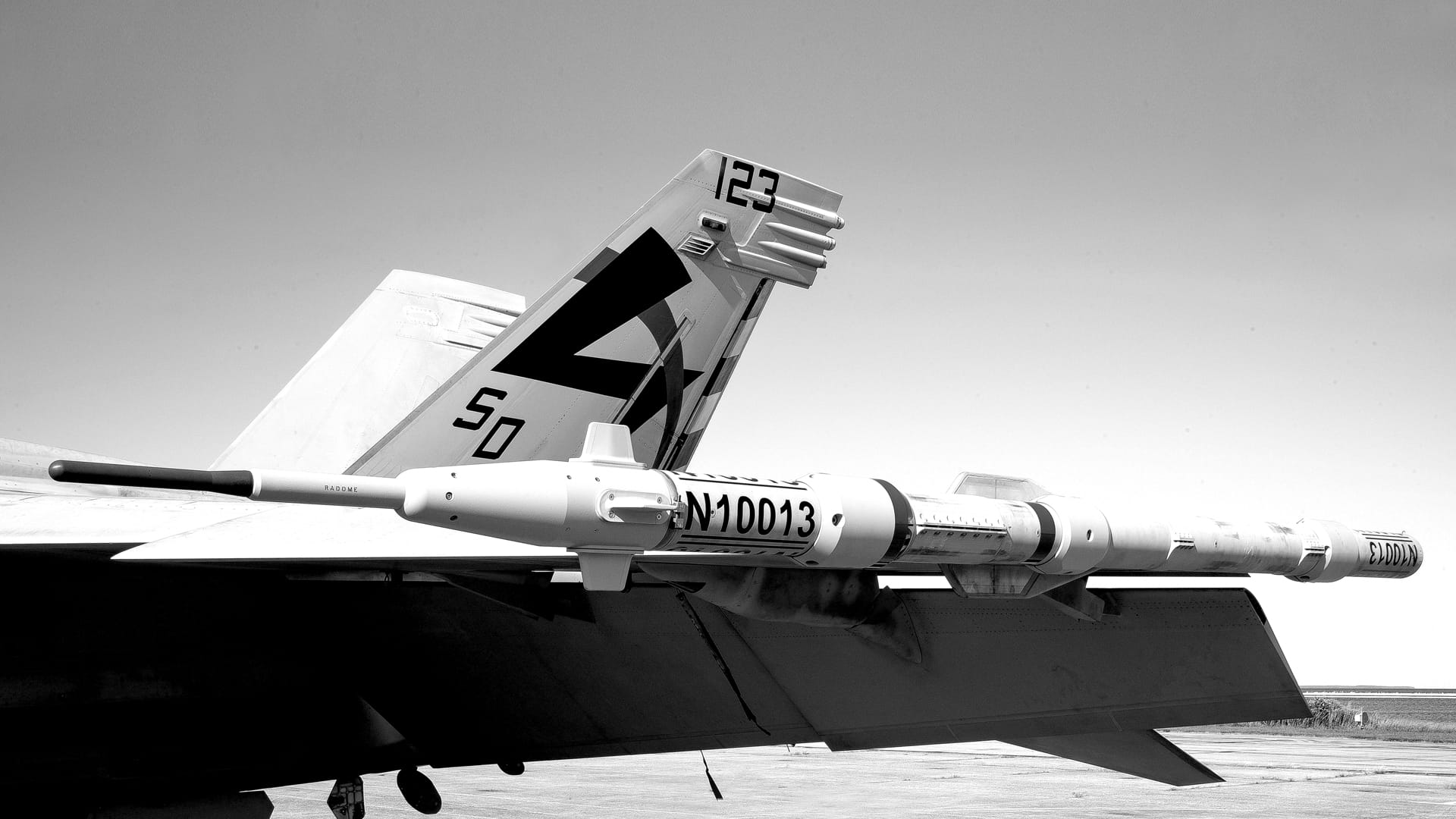 Tactical Combat Training System (TCTS) Increment II attached to rear wing