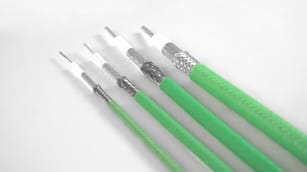 Four different sizes of 50 & 75 Ohm Coaxial and Triaxial Cables