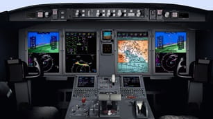 airplane cockpit
