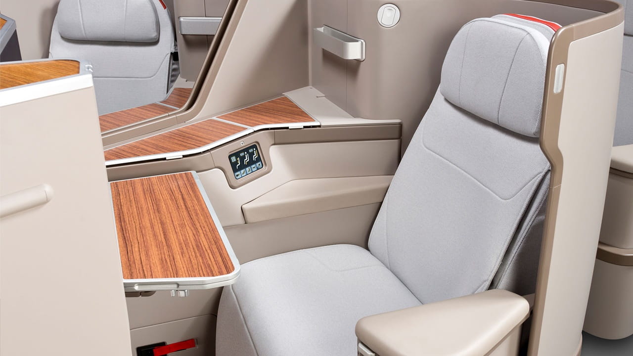 first class airplane seat