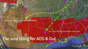 flight map of the United States