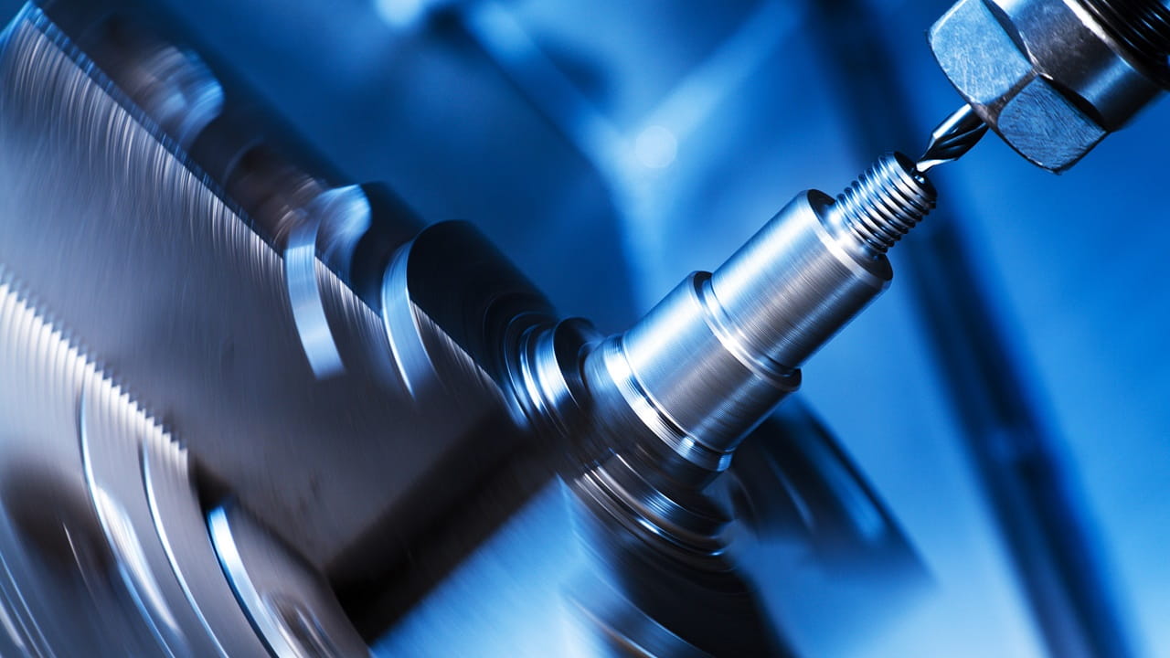 CNC lathe drilling