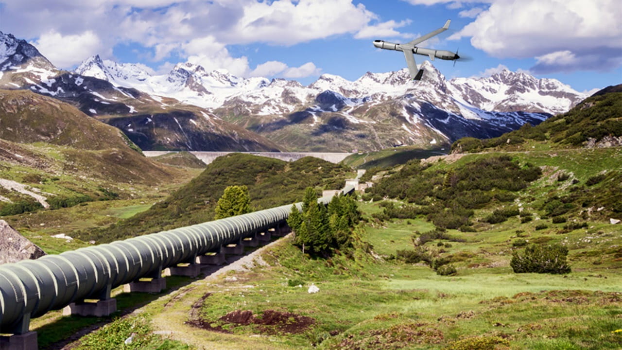 3d rendering of the CNPC-1000 UAS Command and Control Data Link