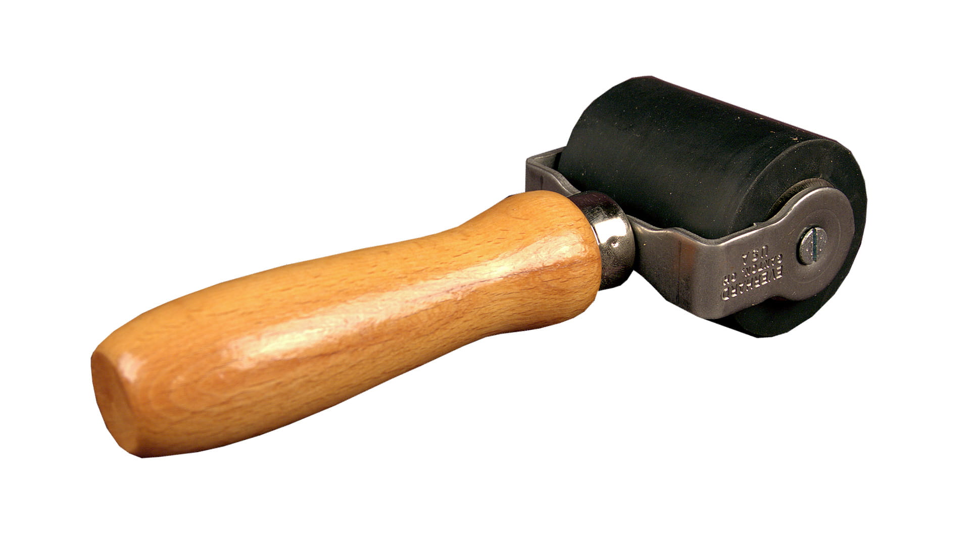 A roller used for installing de-icer patches