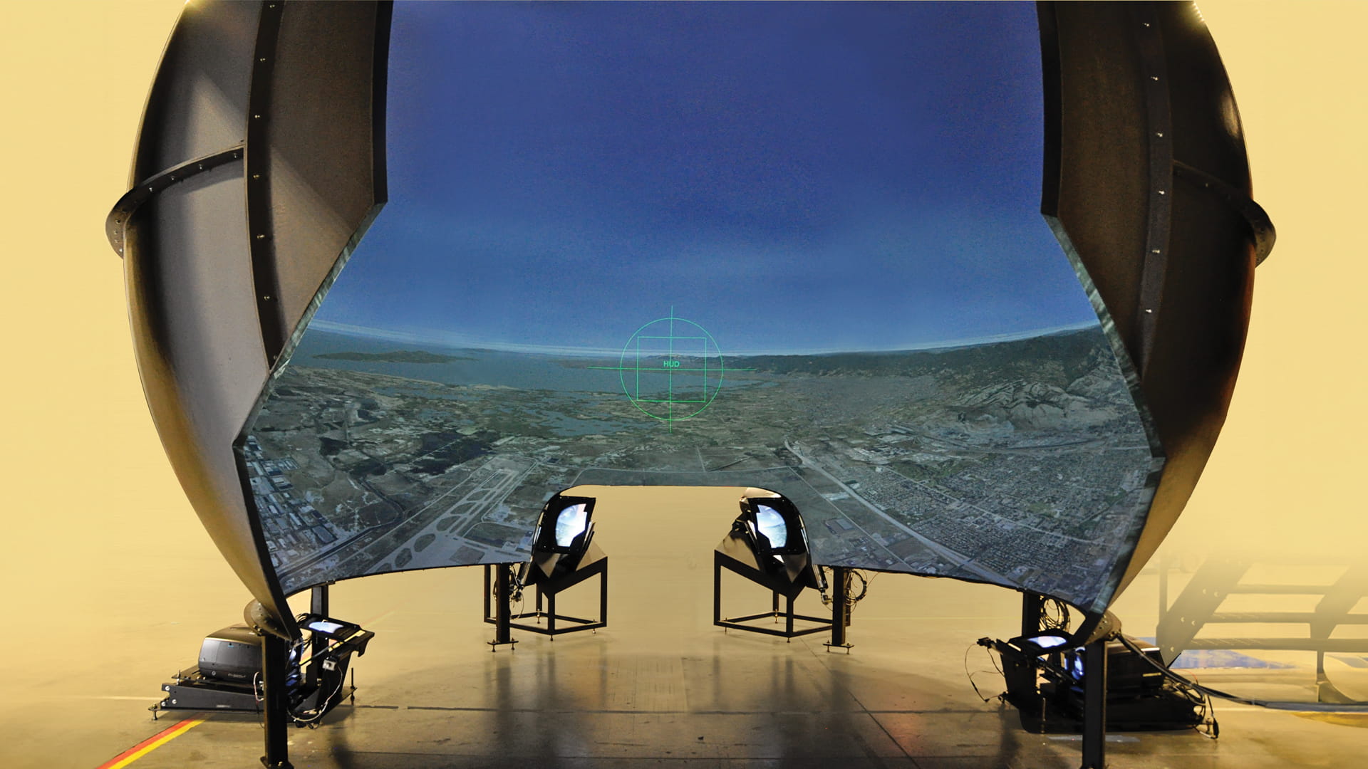 Dome Visual System SpectraView Front Projected Dome Display Systems | Collins Aerospace