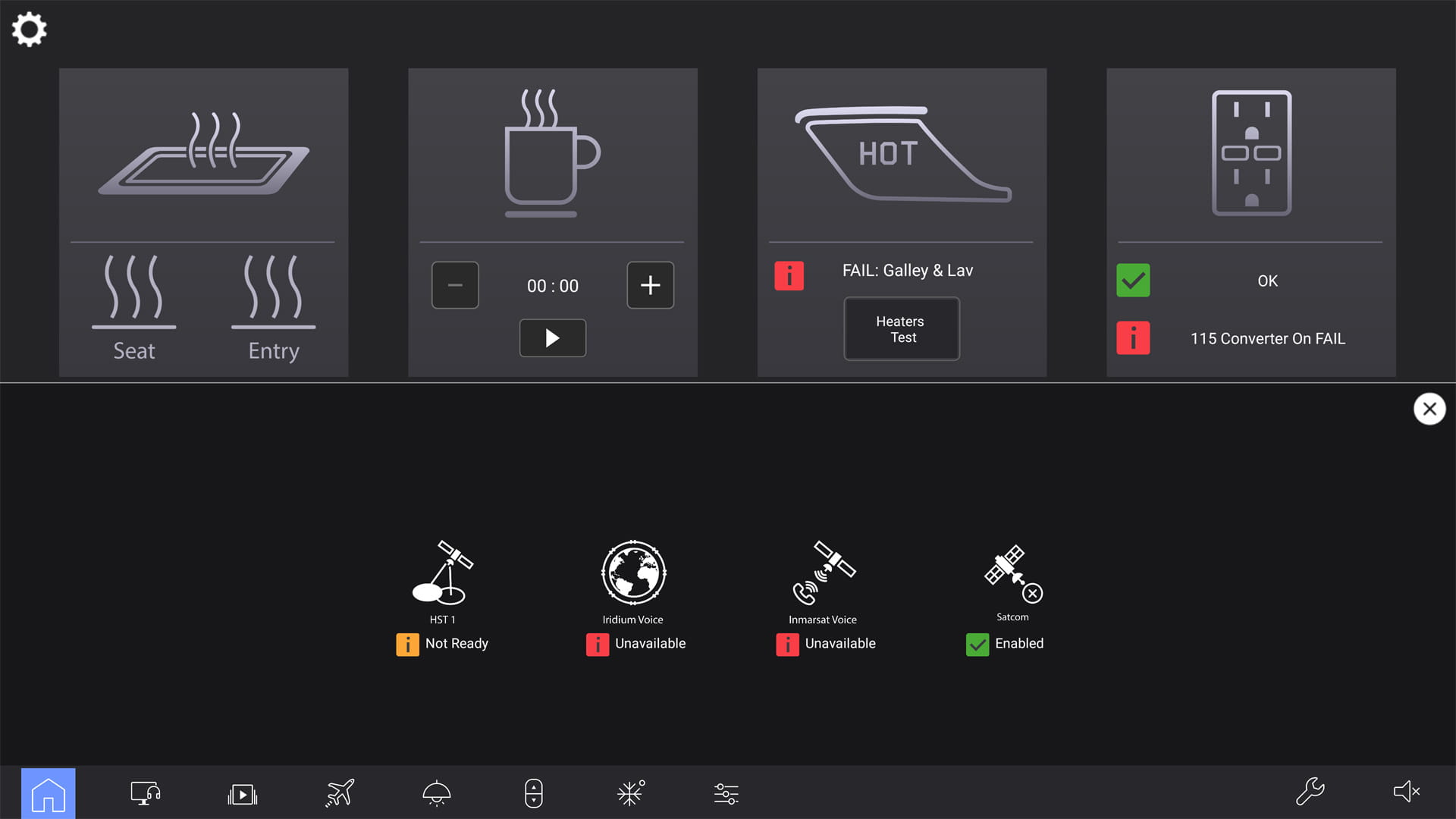 Venue GUI - Connectivity status indication