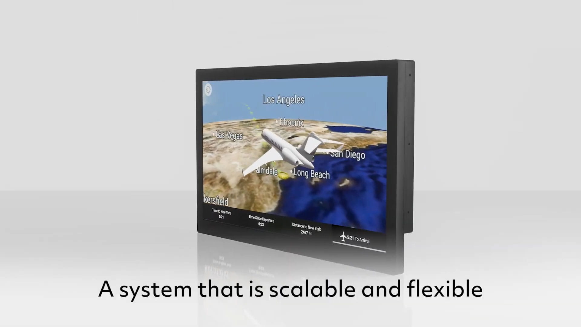 Aircraft cabin monitor