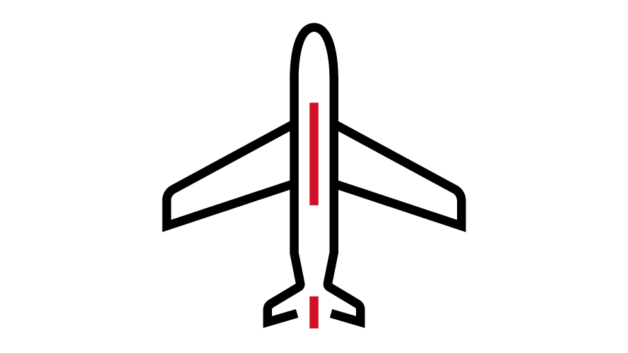 Icon of an airplane