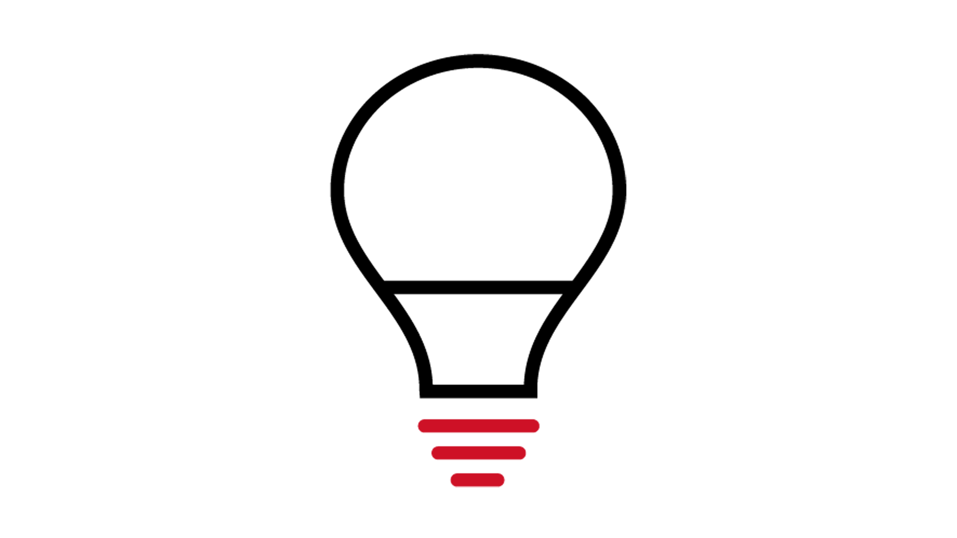 Icon of a light bulb