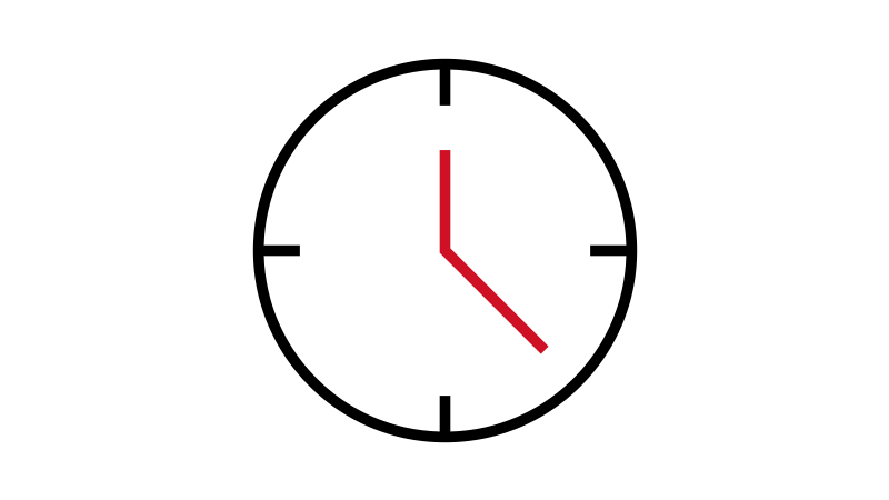 Icon of a clock