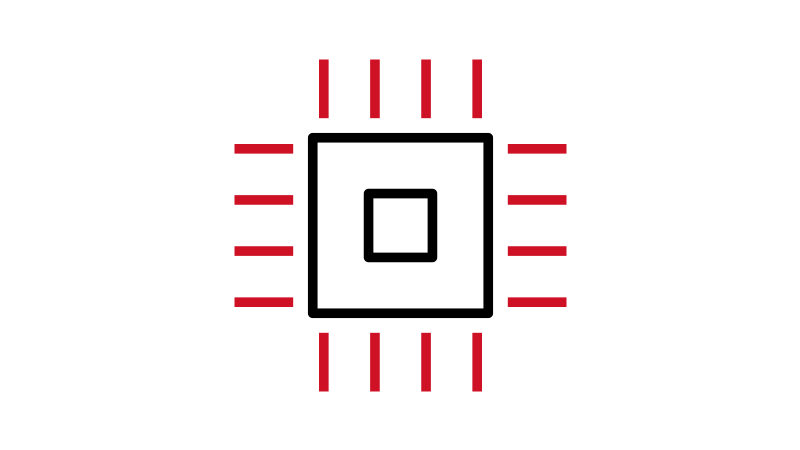 Icon of a computer chip