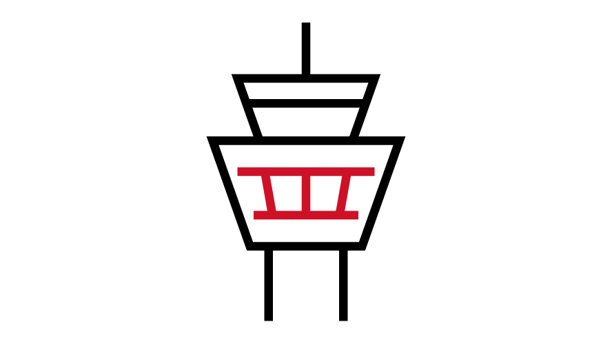 control tower graphic icon