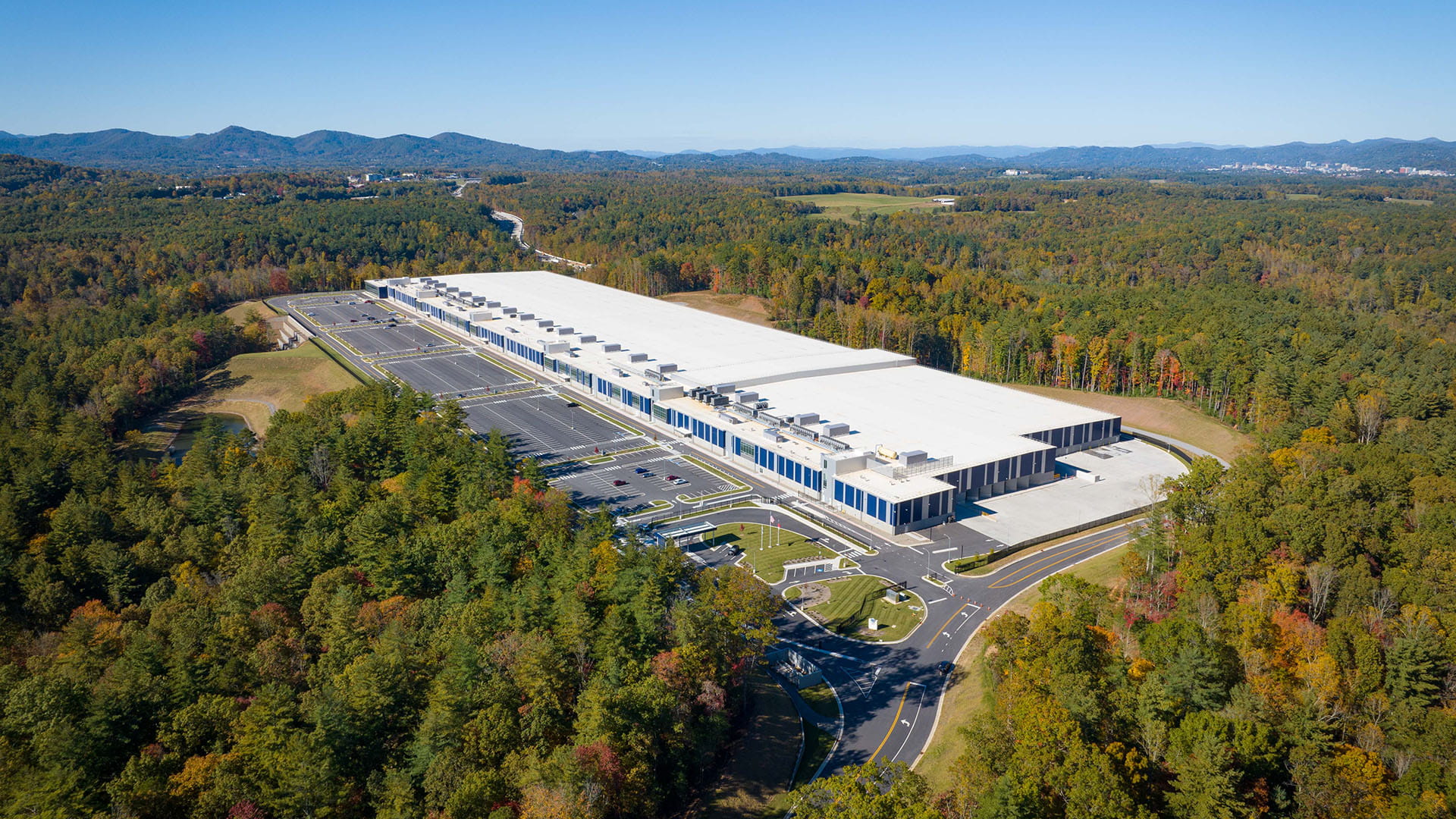 Aerial phot of P&W's Asheville NC facility