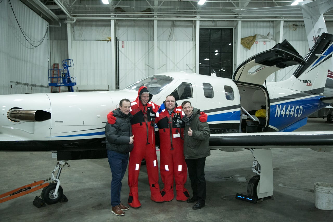 Dan Elsemiller (P&W), Dierk Reuter, Phil Bozek and Joe Welch (P&W)