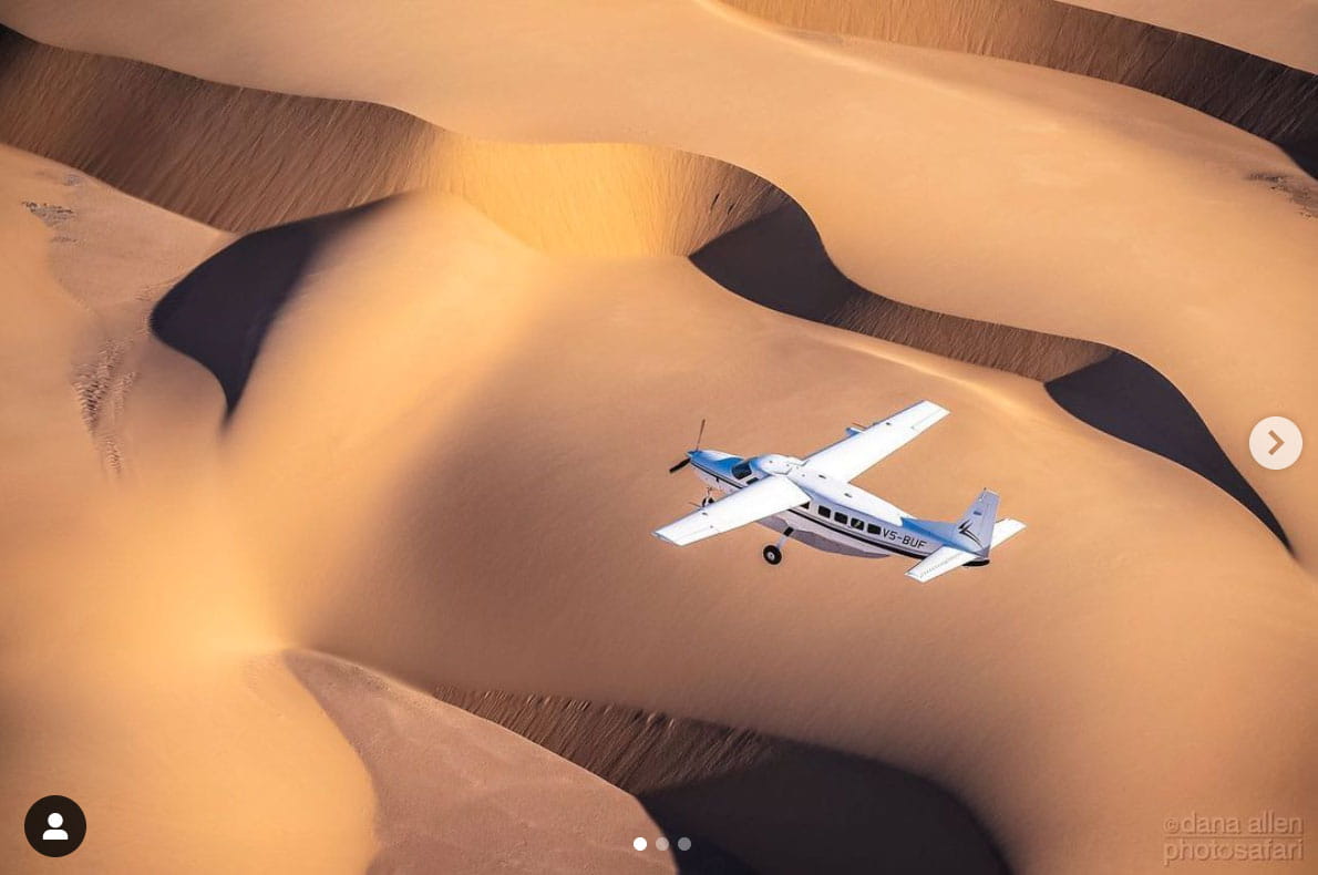 Soaring over the Skeleton Coast in Namibia