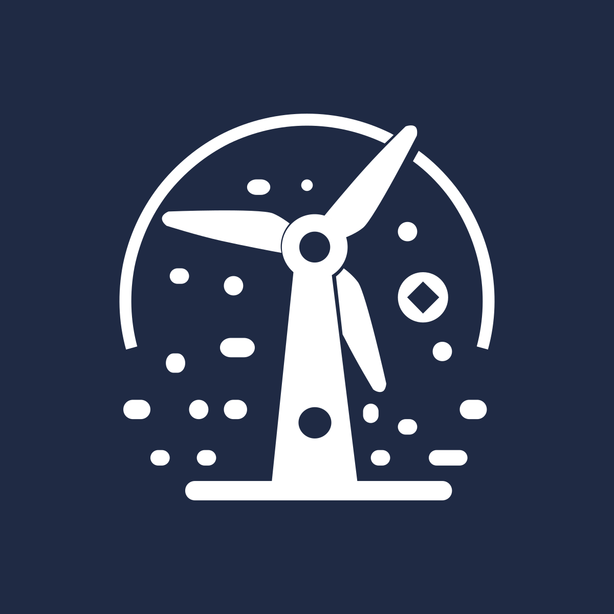 Icon depicting a wind turbine