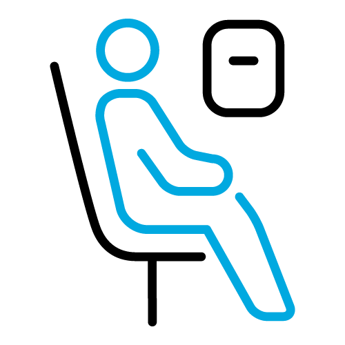 airline passenger graphic icon