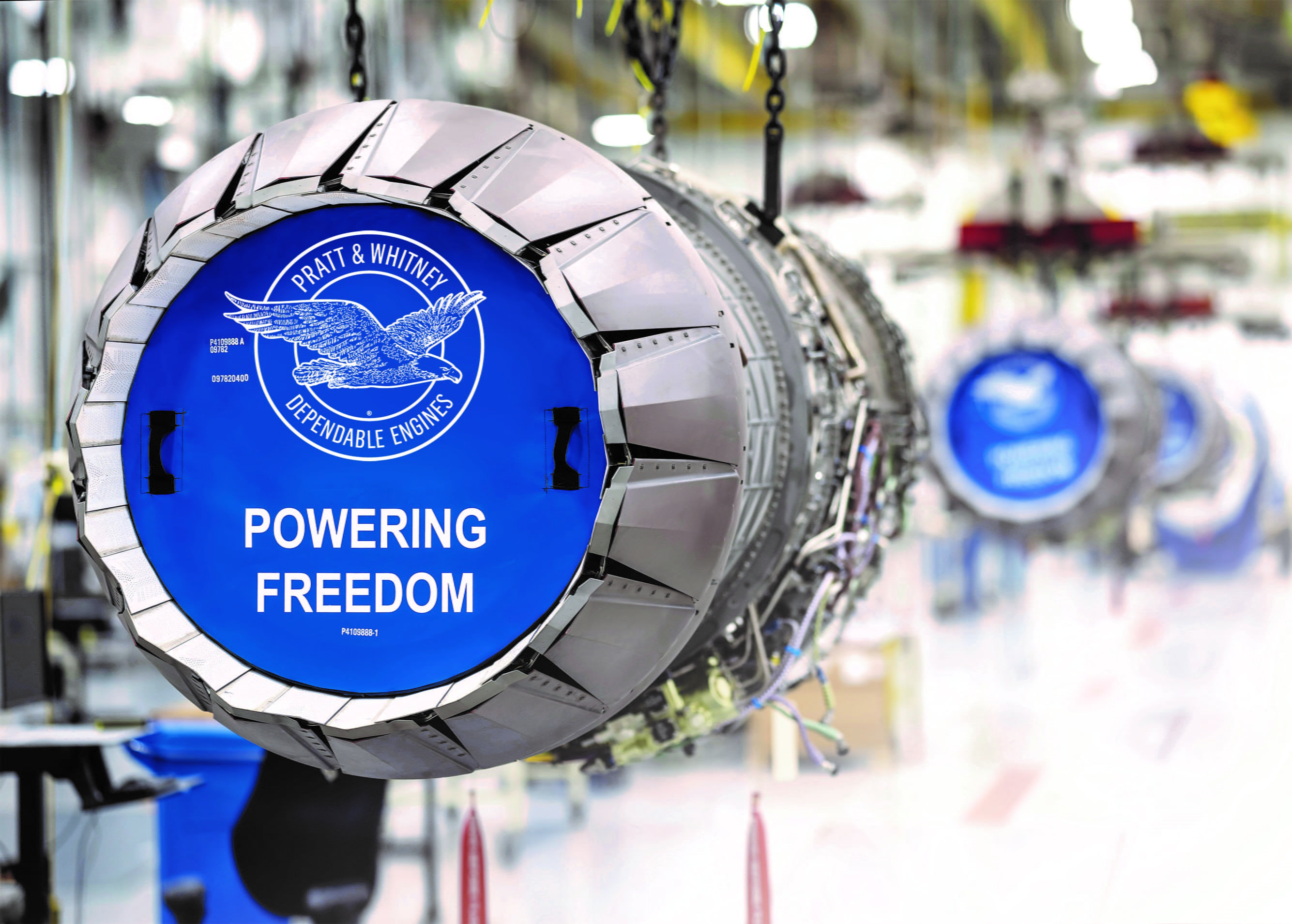 F-135 engines on an assembly line