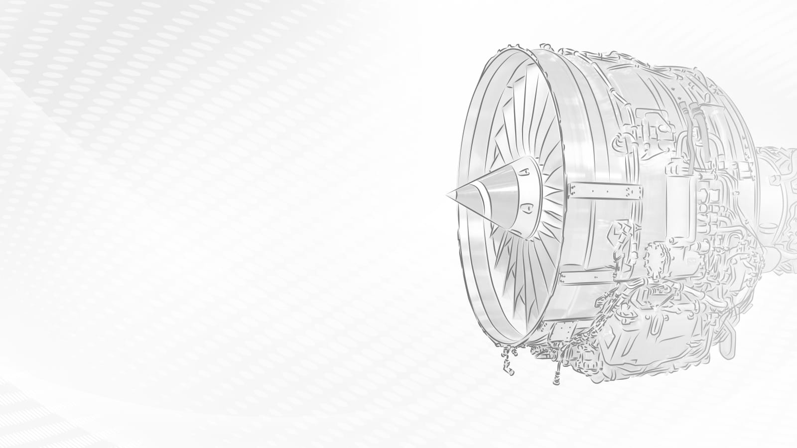 Illustration of an aircraft engine