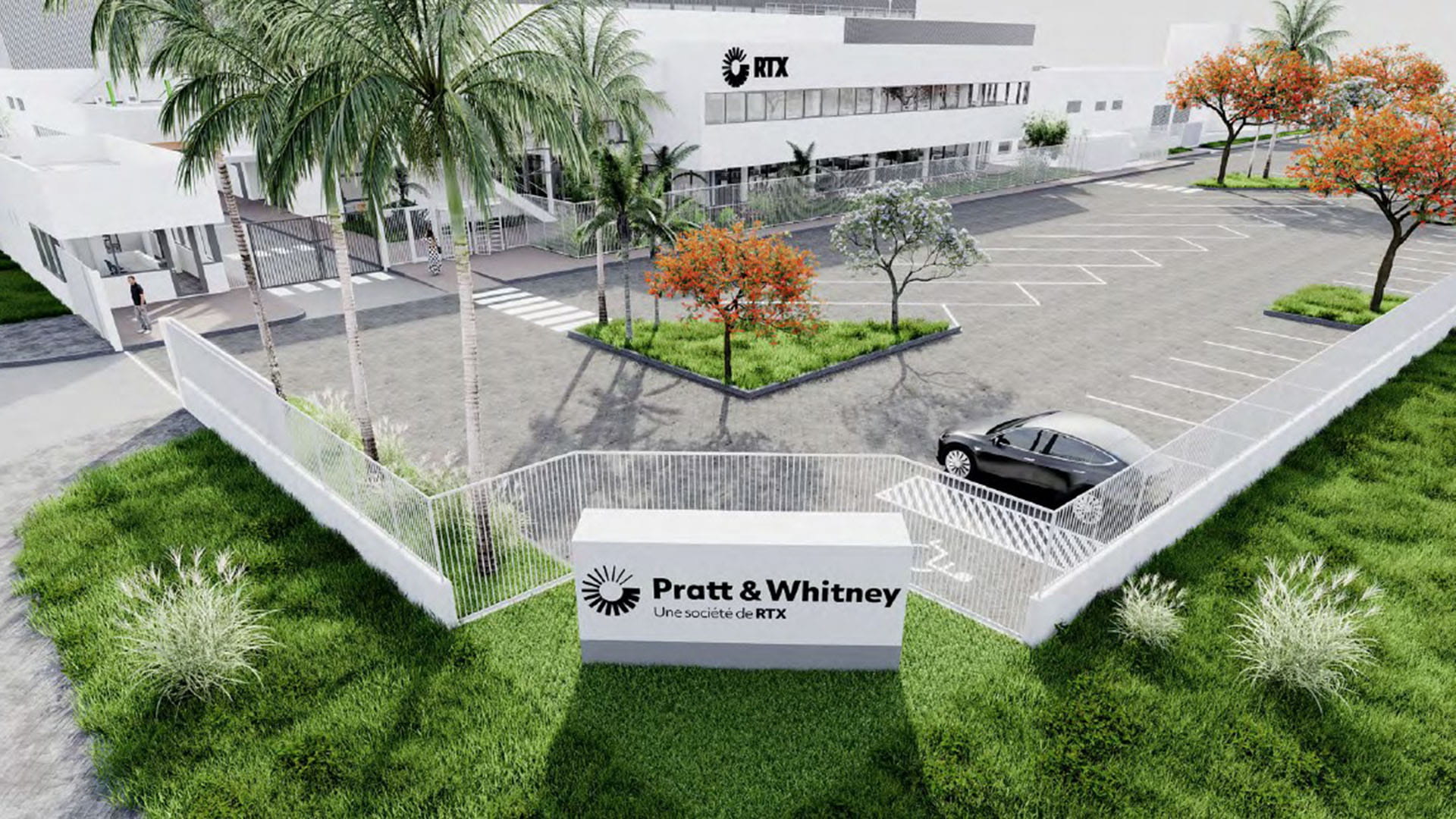 Rendering of P&WC's Morrocco facility entrance