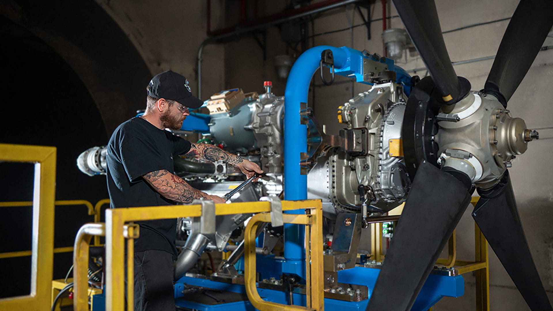 Technician in a factory