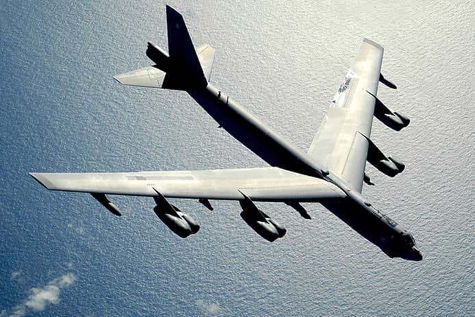B52 over water