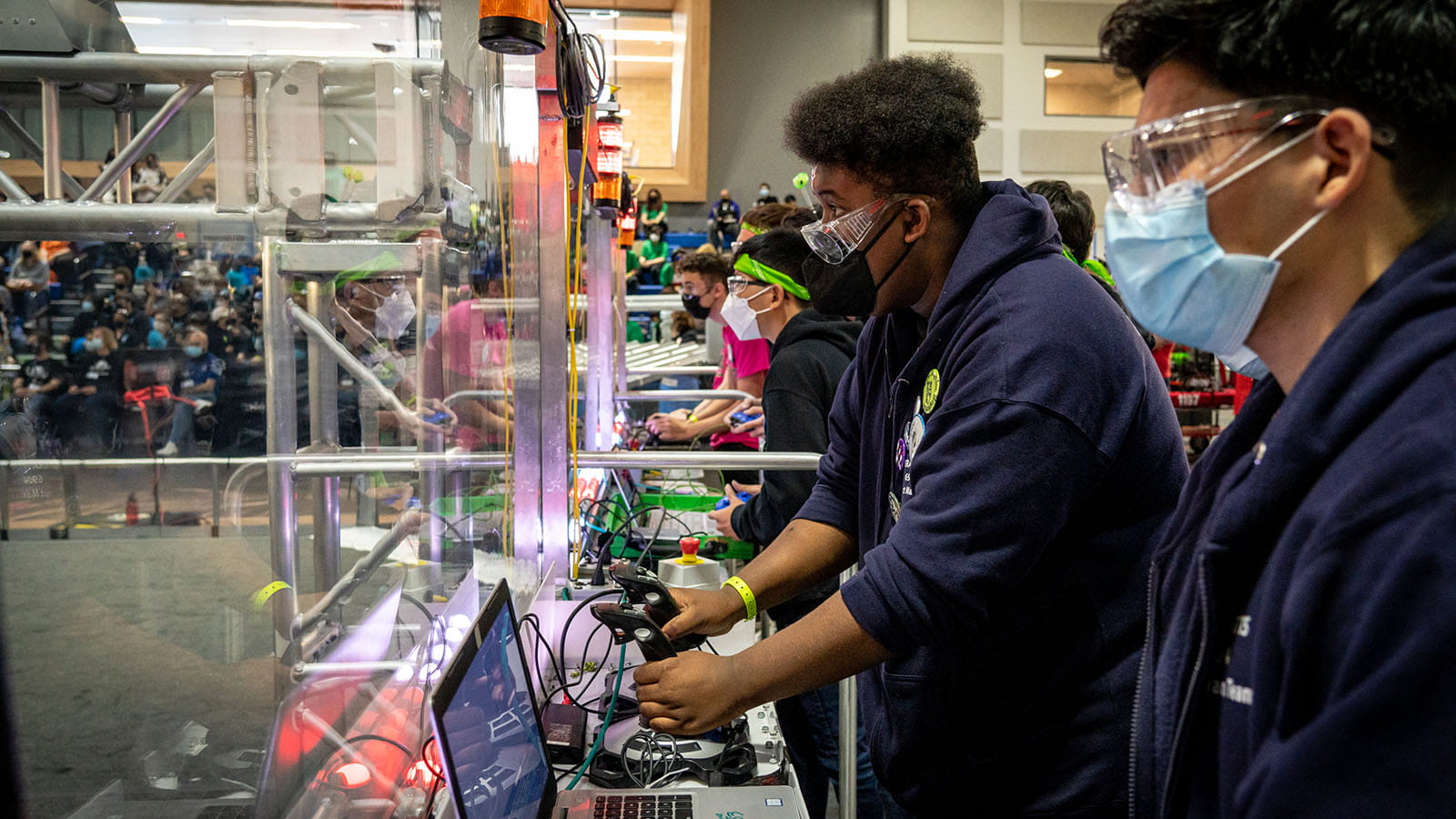 TerraWatts drive team pilots their robot