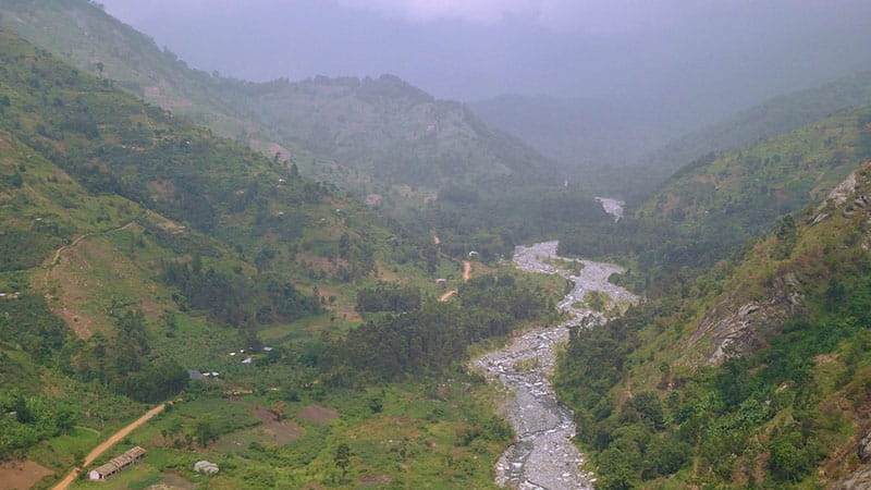 The Mubuku River is located on Africa’s third highest peak.