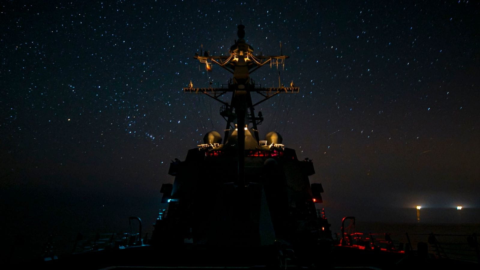 The guided-missile destroyer USS Delbert D. Black (DDG 119) operates in the Arabian Gulf. (U.S. Navy photo)