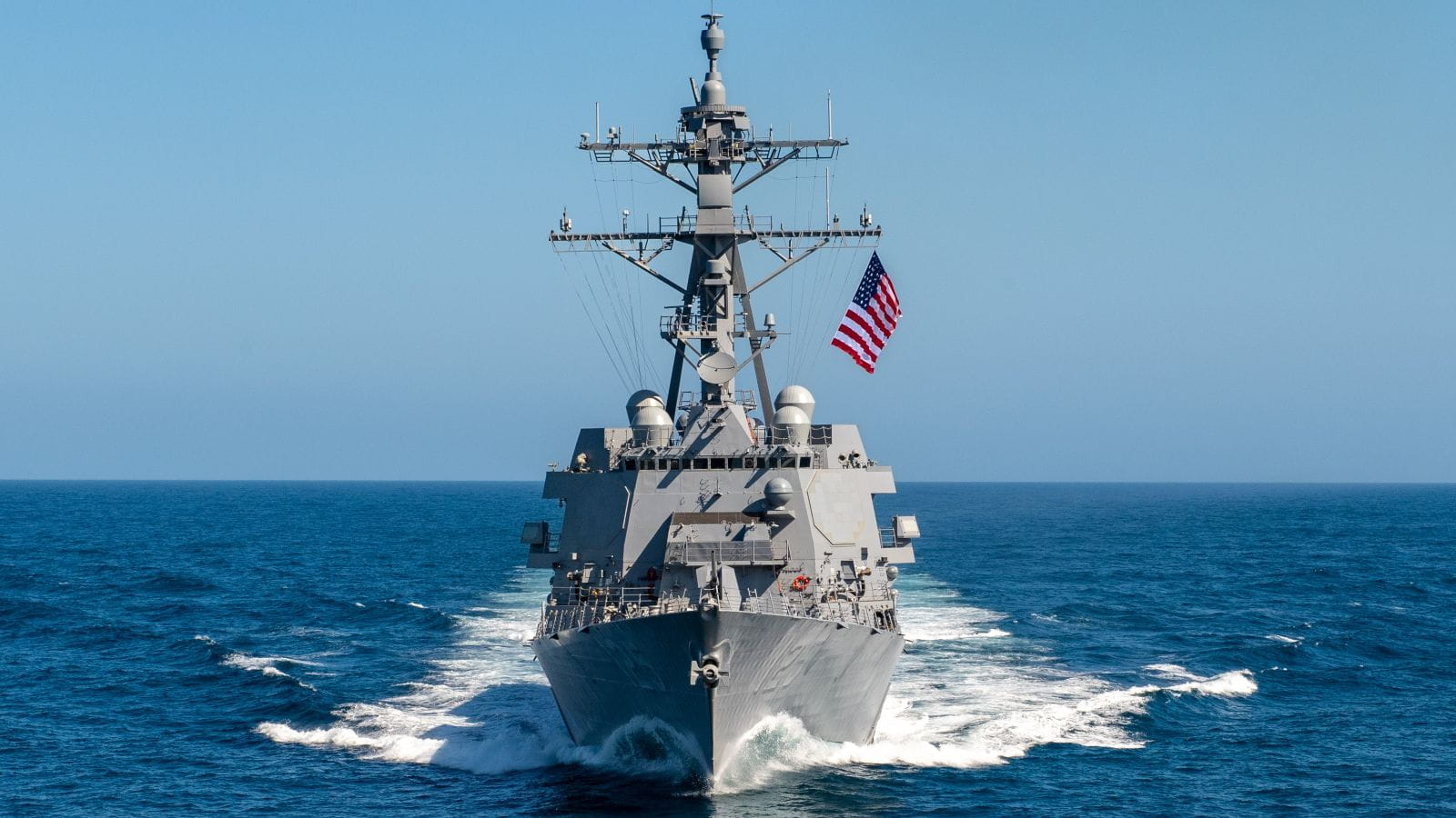 The SPY-6(V)1 radar is integrated onto the USS Jack H. Lucas (DDG 125). (Photo: Huntington Ingalls Industries)
