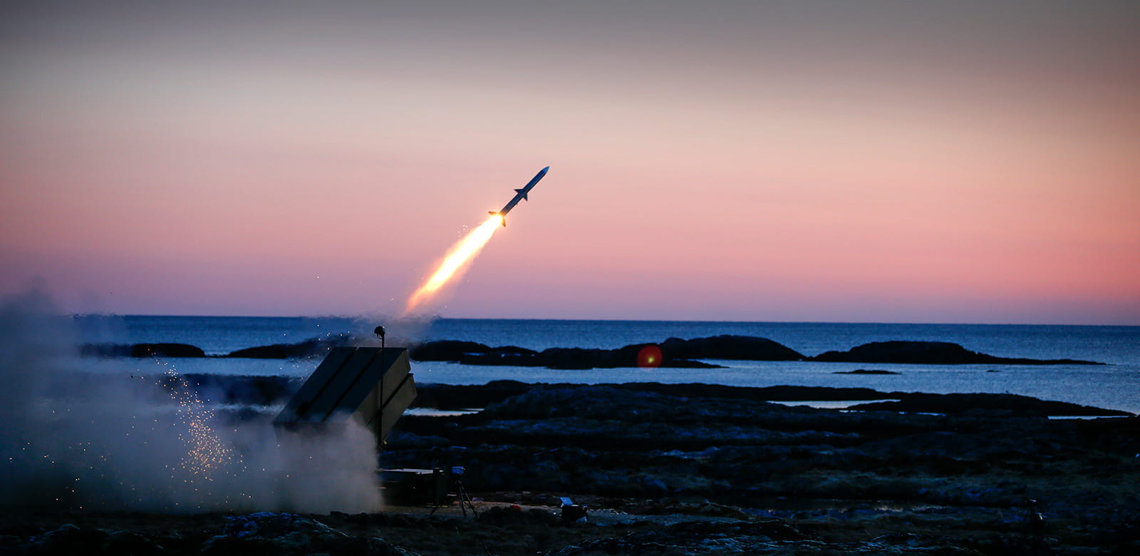 The NASAMS system, a collaboration between Kongsberg Defence & Aerospace and Raytheon Missiles & Defense, is used in support of critical air defense to protect the U.S. national capital.