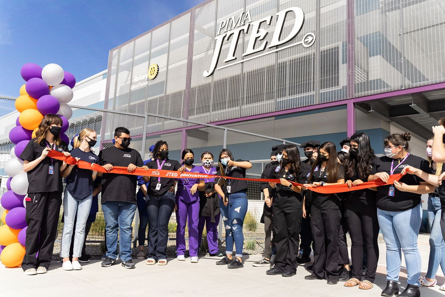 JTED students attended the official opening of the Pima JTED campus in Tucson, AZ.